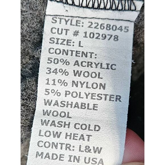 It's Your Adventure Gray Wool Blend Jacket Sz Large Womens Fall Coat - Picture 9 of 11